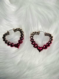 Image 3 of Heart Ombre Earrings