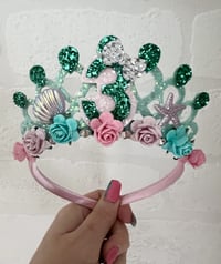 Image 4 of Teal And Green Mermaid Tiara
