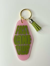 "Fast Lane Club" Keychain