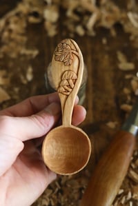 Image 1 of      Oak and Mushroom Coffee Scoop 