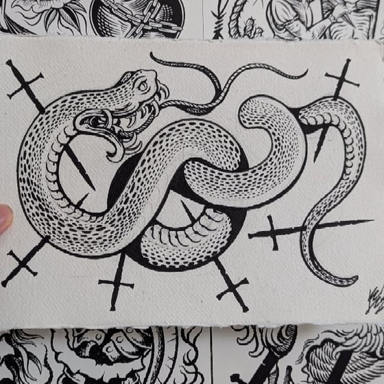 Image of Snakes and daggers - Original