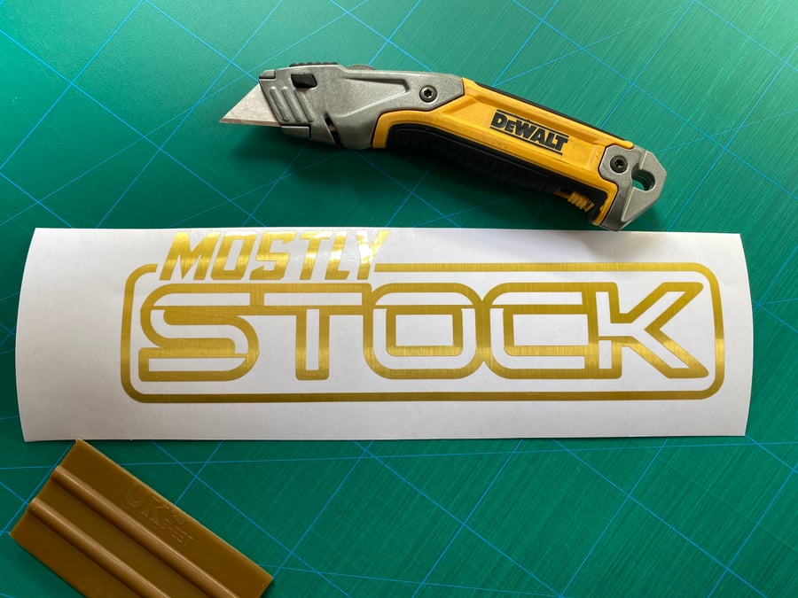 Image of 12" Mostly Stock Decal