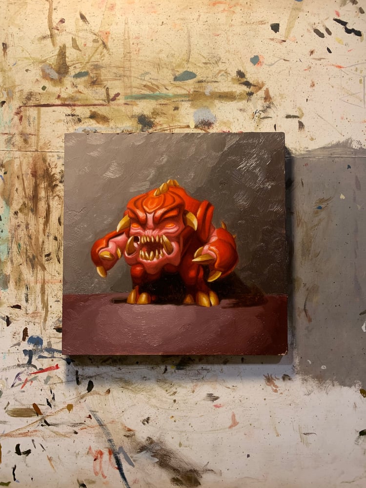 Image of “Bull Demon” oil painting