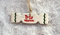 Image 2 of Ceramic Christmas Cracker decoration.