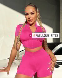 Zip Top Two Piece Pink 