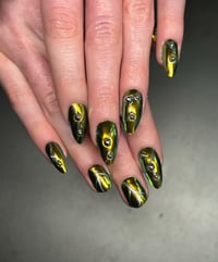 Image 3 of BEETLE CHROME PRESS-ON NAIL WEAR SET - MADE TO ORDER