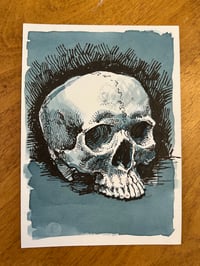 Blue skull