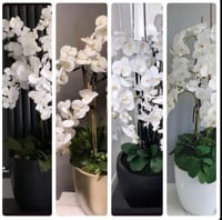 Image 2 of The best selling white silk floor standing arrangement 