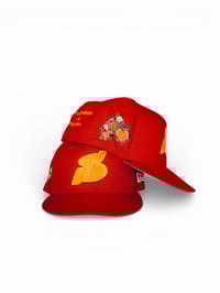 Image 5 of Red New Era Fitted Cap   7 5/8. 