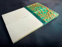 Image 3 of @Kaoticartworks Resin & Ghost Micarta GLOW Segmented Knife Scales