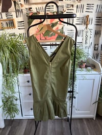 Image 1 of ASOS army green khaki dress