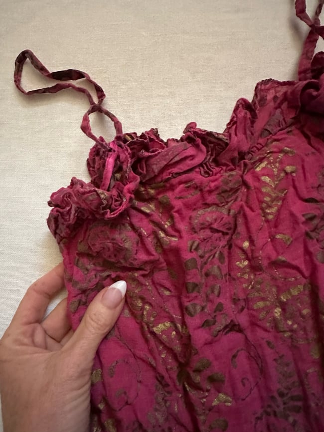 70s Indian cotton dress Monsoon London 