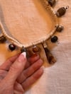 vintage white shaman necklace 