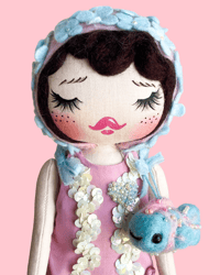 Image 1 of VINTAGE SWIMMER SMALL ART DOLL