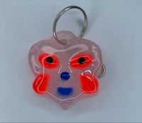 HEART MON KEY FRIEND (CLEAR SPARKLE/BLUE)