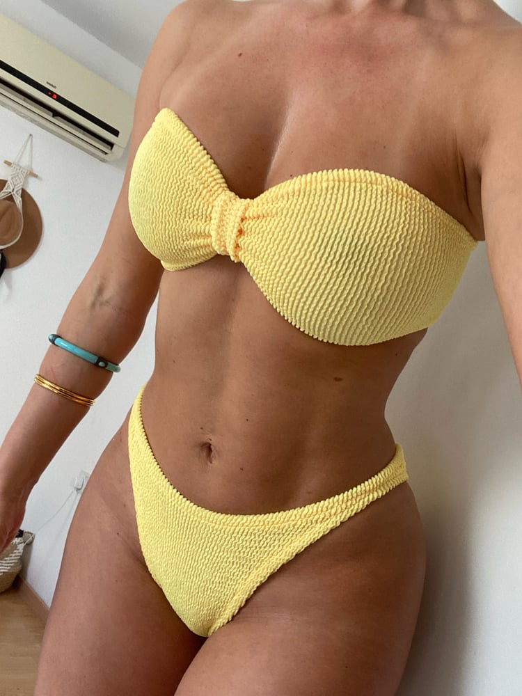 Image of Sweetie Crinkle Bikini in Yellow