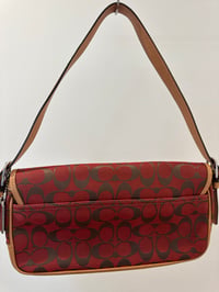 Image 3 of Coach Signature Canvas Baguette Bag