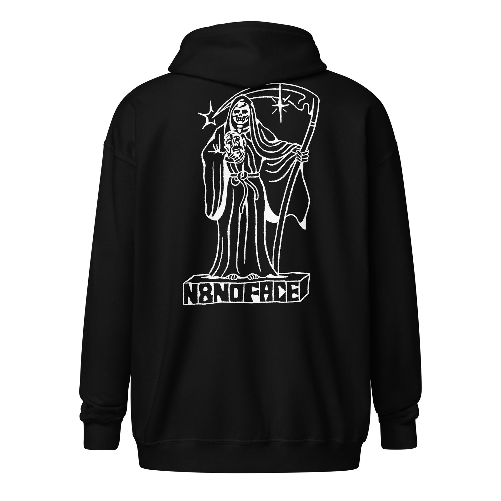 La Muerte by Jacobo Amador Unisex heavy blend zip hoodie (Black