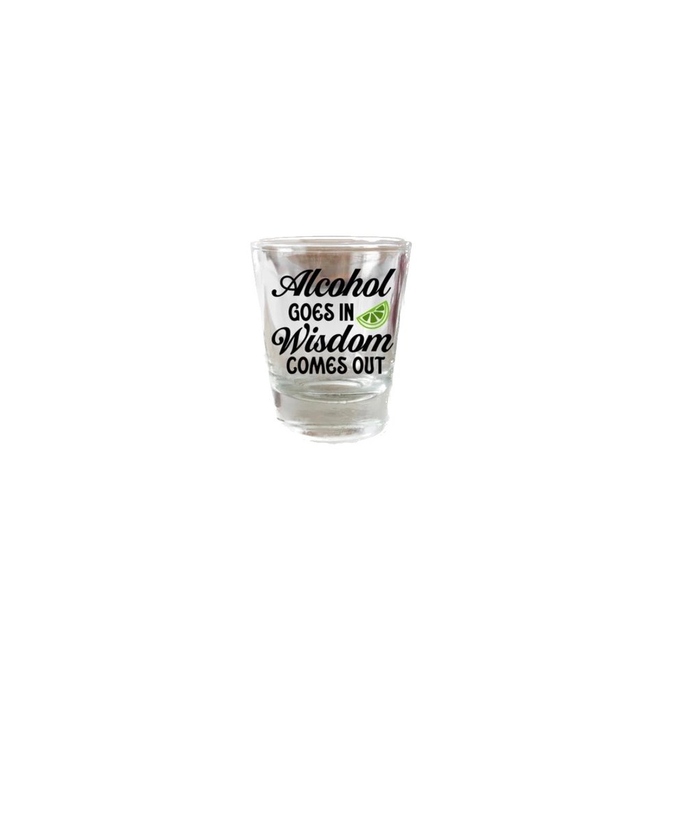 Image of Pick a Custom Shot glass options below