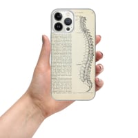 Image 20 of Vintage Book Page Anatomical Illustration Human Spine Clear Case for iPhone®