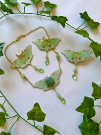 Image 3 of 💚Luna Moth💚 earrings 