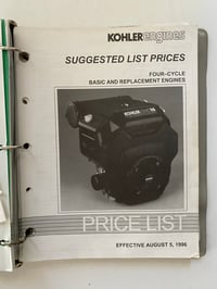 Image 12 of Kohler Multiple Engines Price Lists