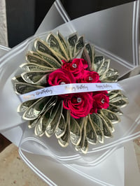 Image 4 of Money Flower Bouquet (Available 2/14)