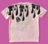 Image 2 of “WAVY EYE” CUSTOM PAINTED T-SHIRT LARGE