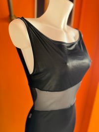 Image 5 of Moschino Peekaboo Sheer Midi Dress M