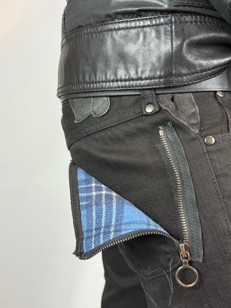 Image of Number Nine AW2006 Noir Multi Zip Bondage Pants