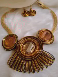 Image 1 of CINNAMON BROWN NECKLACE SET