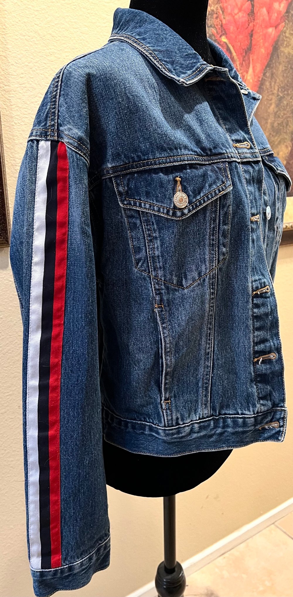 Vintage Blue Denim Jacket Def Leppard