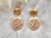 Droplet Earrings - Rice Flower & Gold