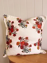 Image 1 of Cotton/Linen Marigold Cushion Cover 