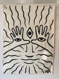 Image 1 of 'Tiger Man' Painted Wall Banner