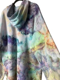 Image 9 of XL Unisex Comfort Wash Hoodie in Muted Alchemy Ice Dye