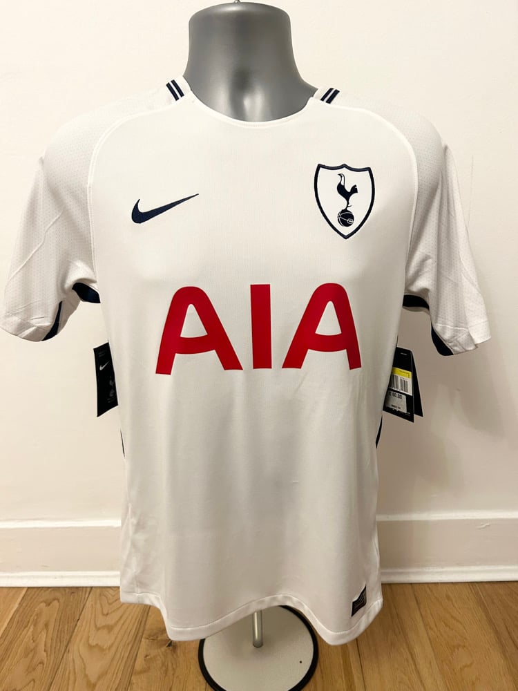 Image of NEW Tottenham Hotspur “DELE 20” 2017/18 Home Shirt + PL patches (S)