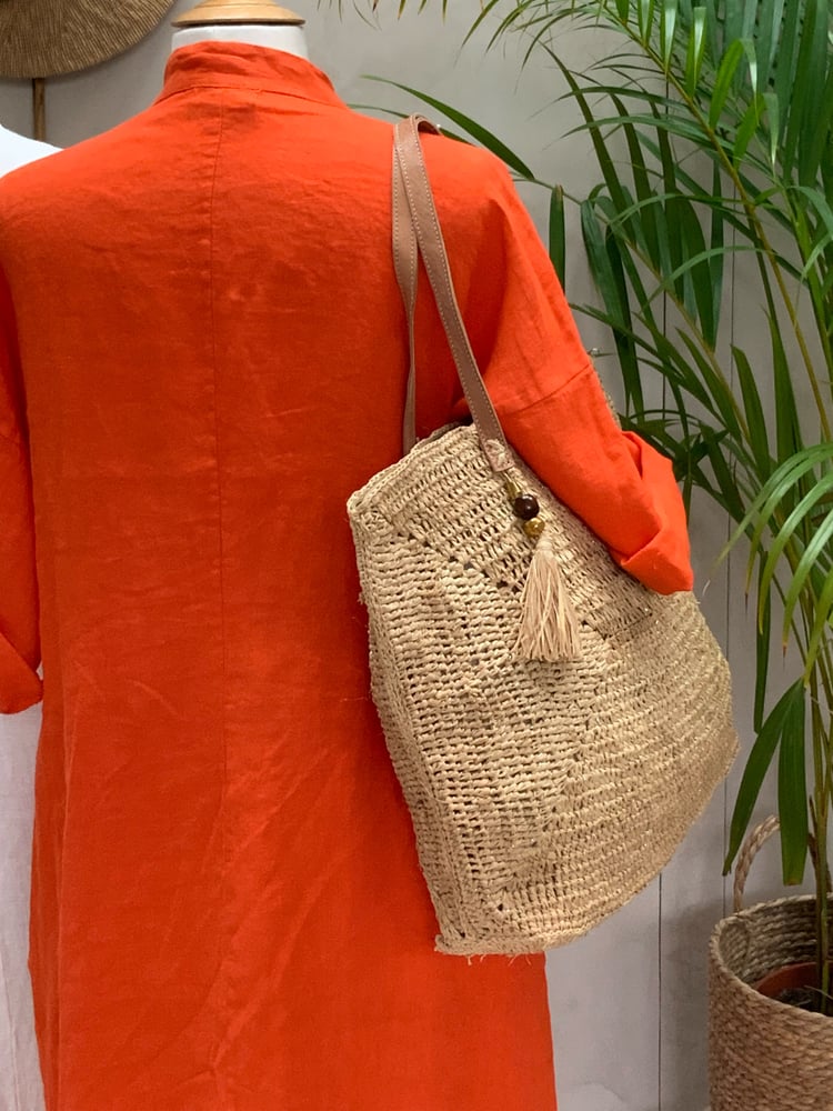 Image of Robe En Lin Cybèle Orange