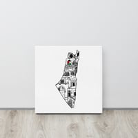 Thin Palestine Jerusalem Canvas 