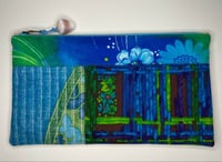 Image 1 of Vintage fabric clutch with Palaka #VP209