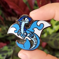 Image 1 of Tsunami 1.5" Enamel Pin (Destiny Dragonets)