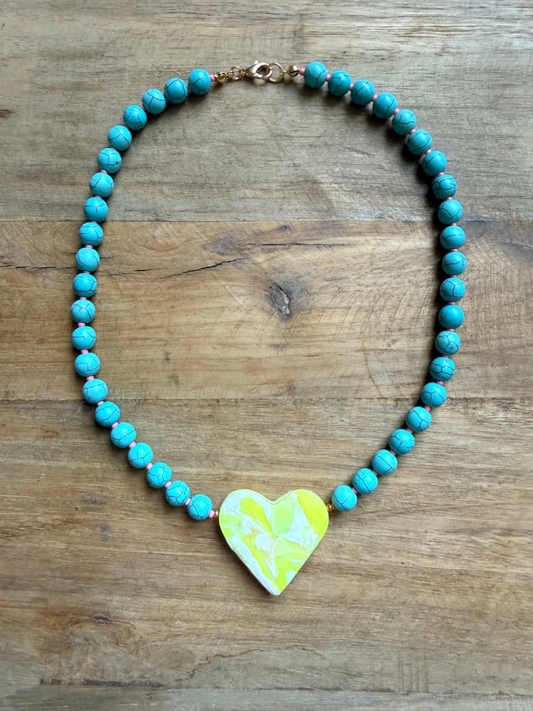 Image of Clay Heart Necklace