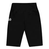 Image 2 of BOSSFITTED Black and White Biker Shorts