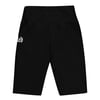 BOSSFITTED Black and White Biker Shorts