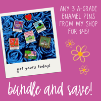 BUNDLE & SAVE: Choose 3 Enamel Pins