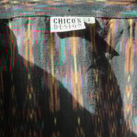 Image 5 of Vintage 1990s Ikat Hand Woven Cotton Vest by Chicos -Womens Size L 