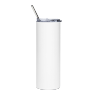 Image 2 of MamaFe's White M Logo Stainless steel tumbler