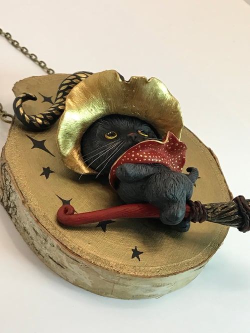 Image of "Kitty Witch" Original sculpture