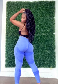 Image 1 of High waist squat proof leggings (blueberry) or
