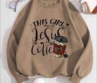 This girls runs on coffee & Jesus Sweater 